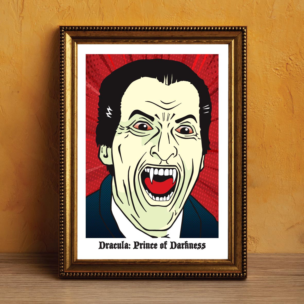 Christopher Lee - "Dracula Prince of Darkness" Pop Art Giclée Print