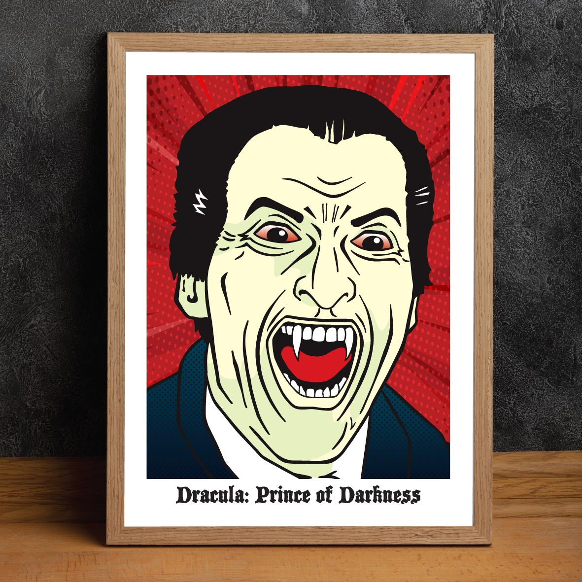 Christopher Lee - "Dracula Prince of Darkness" Pop Art Giclée Print