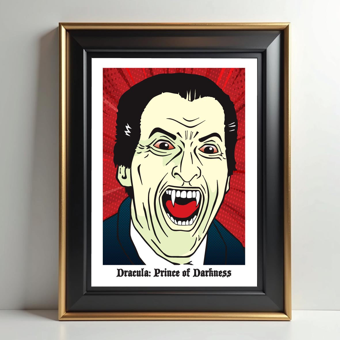Christopher Lee - "Dracula Prince of Darkness" Pop Art Giclée Print
