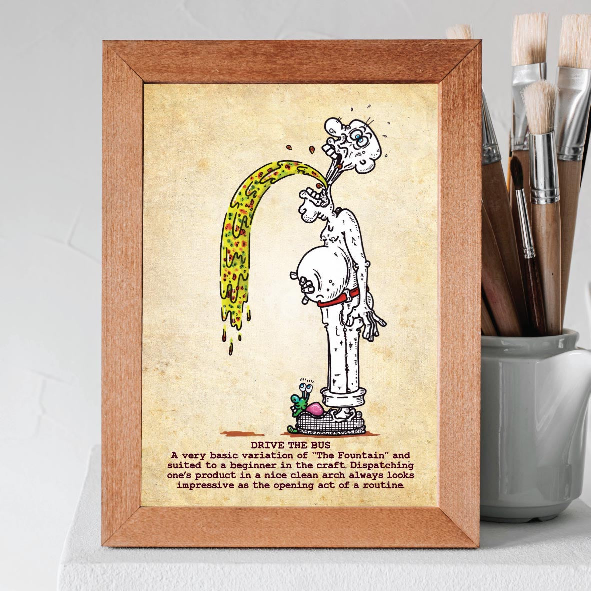 Drive The Bus Art Print