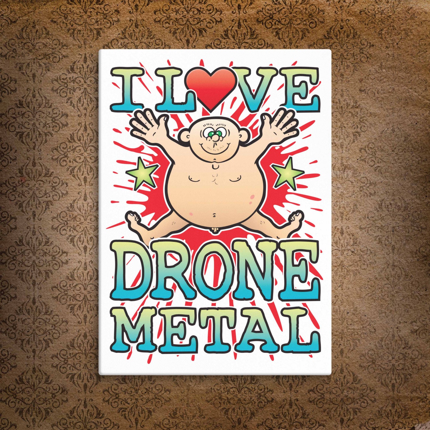 Drone Metal Canvas Print 30x40cm
