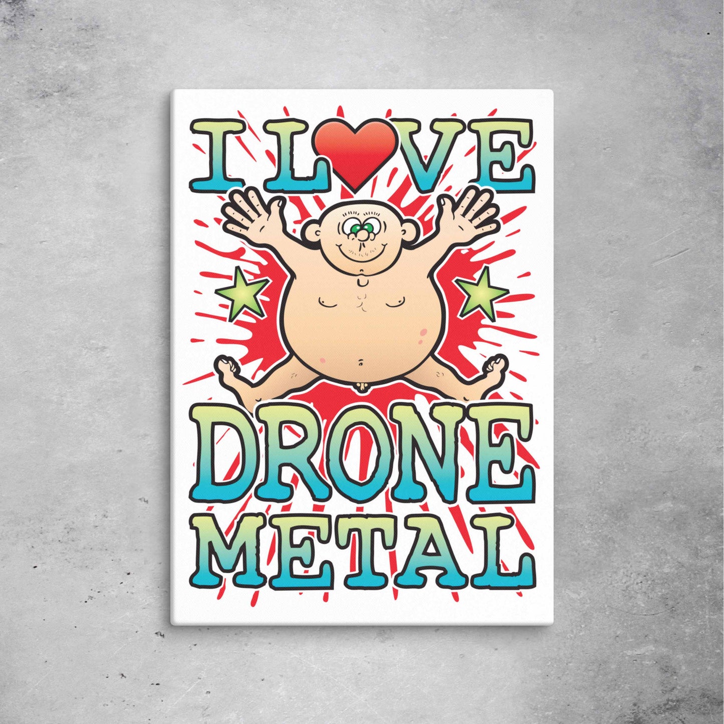 Drone Metal 51x71cm Canvas Print