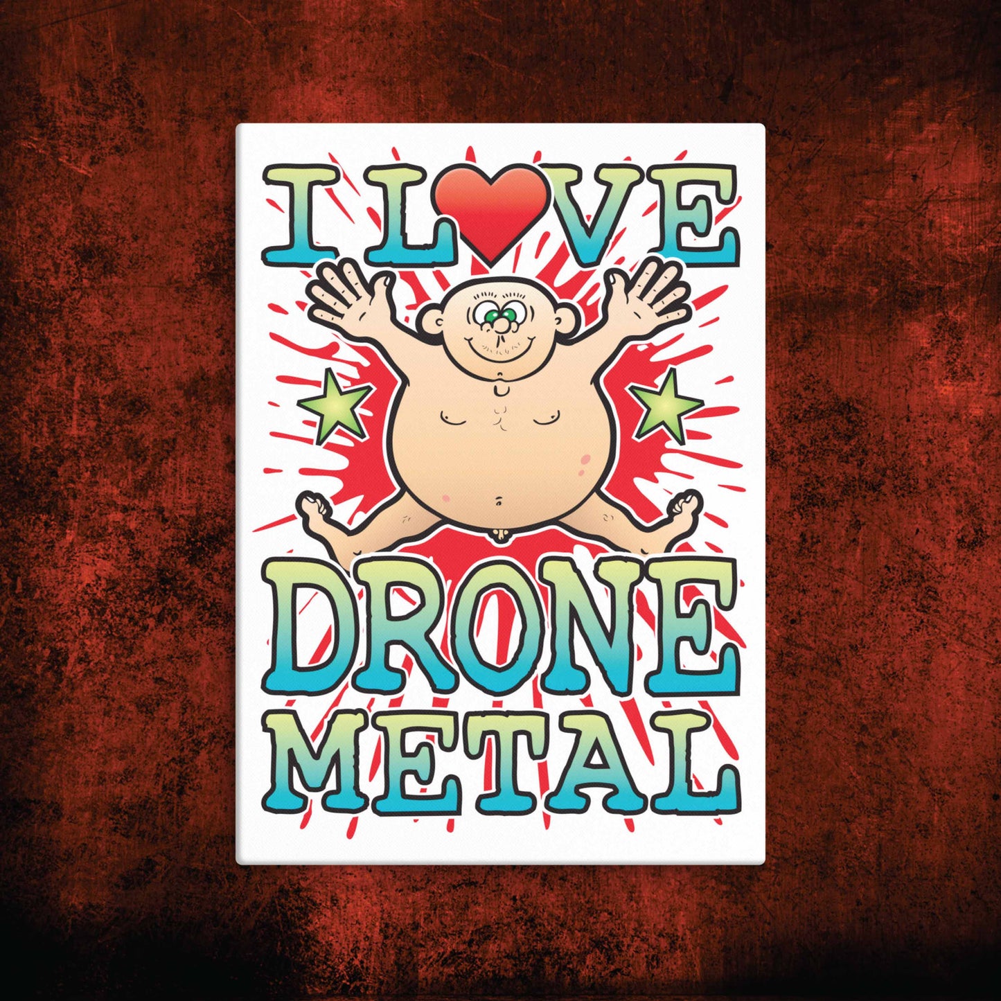 Drone Metal Canvas Print 30x40cm