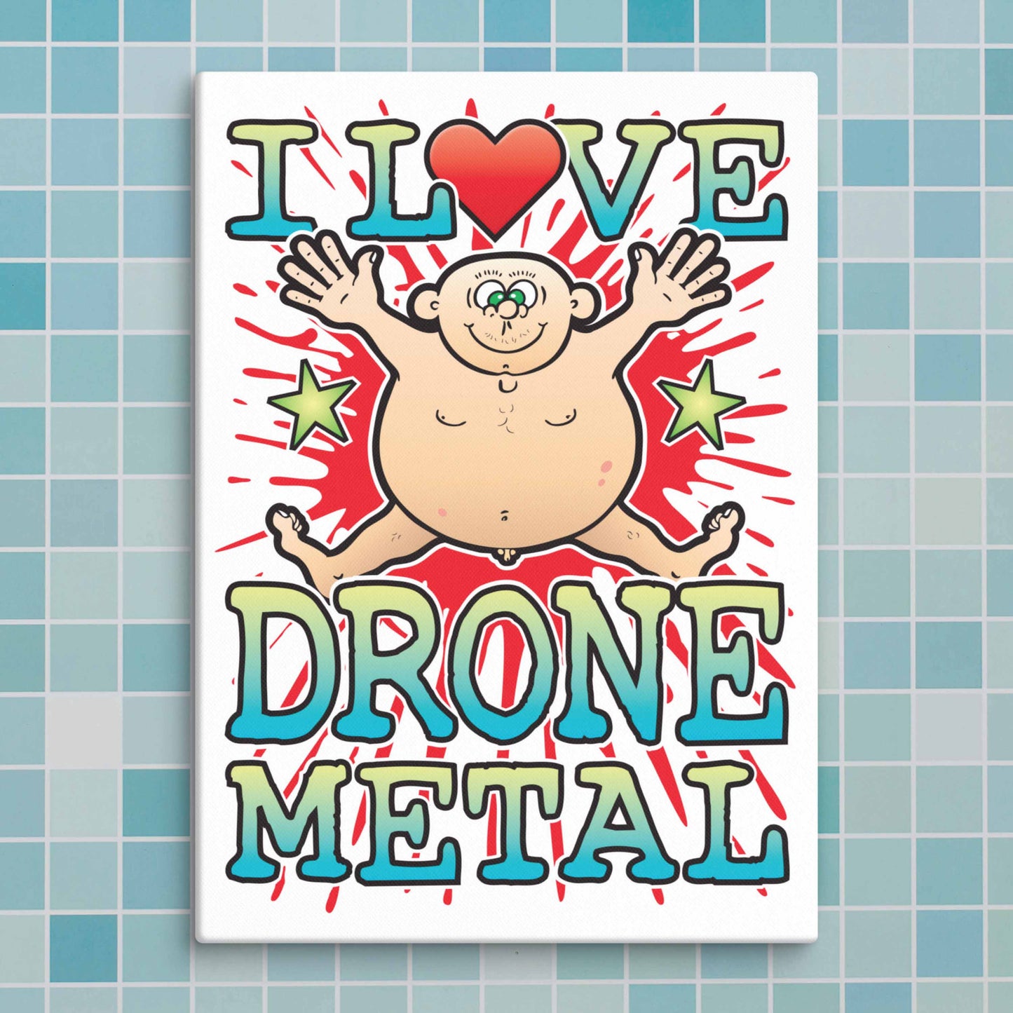 Drone Metal Canvas Print 30x40cm