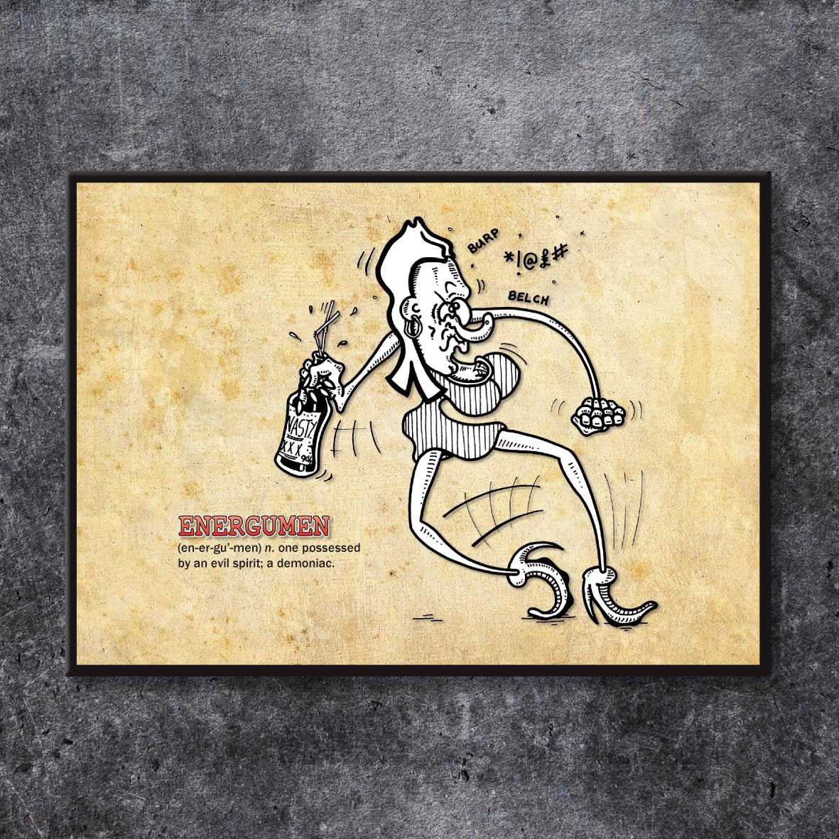 Energumen Cartoon Art Print