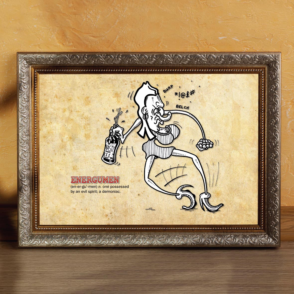 Energumen Cartoon Art Print