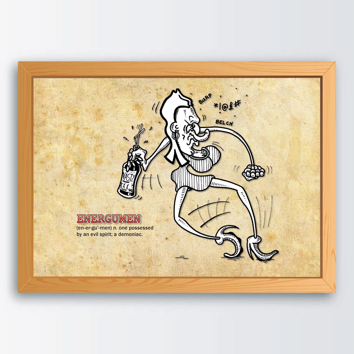 Energumen Cartoon Art Print