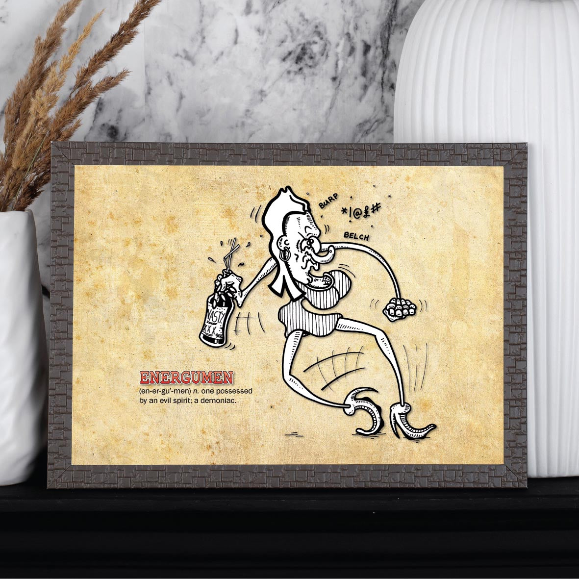 Energumen Cartoon Art Print