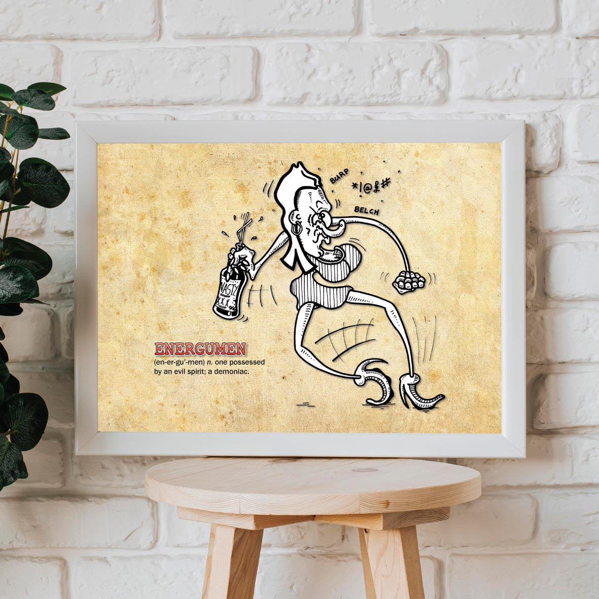 Energumen Cartoon Art Print