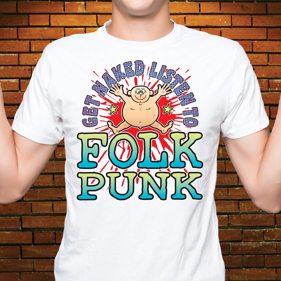 Folk Punk Funny Slogan Cotton T-Shirt