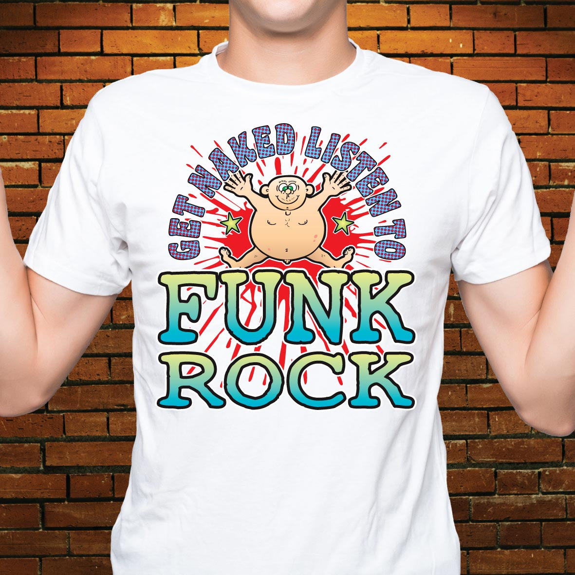 Funk Rock Funny Slogan Cotton T-Shirt
