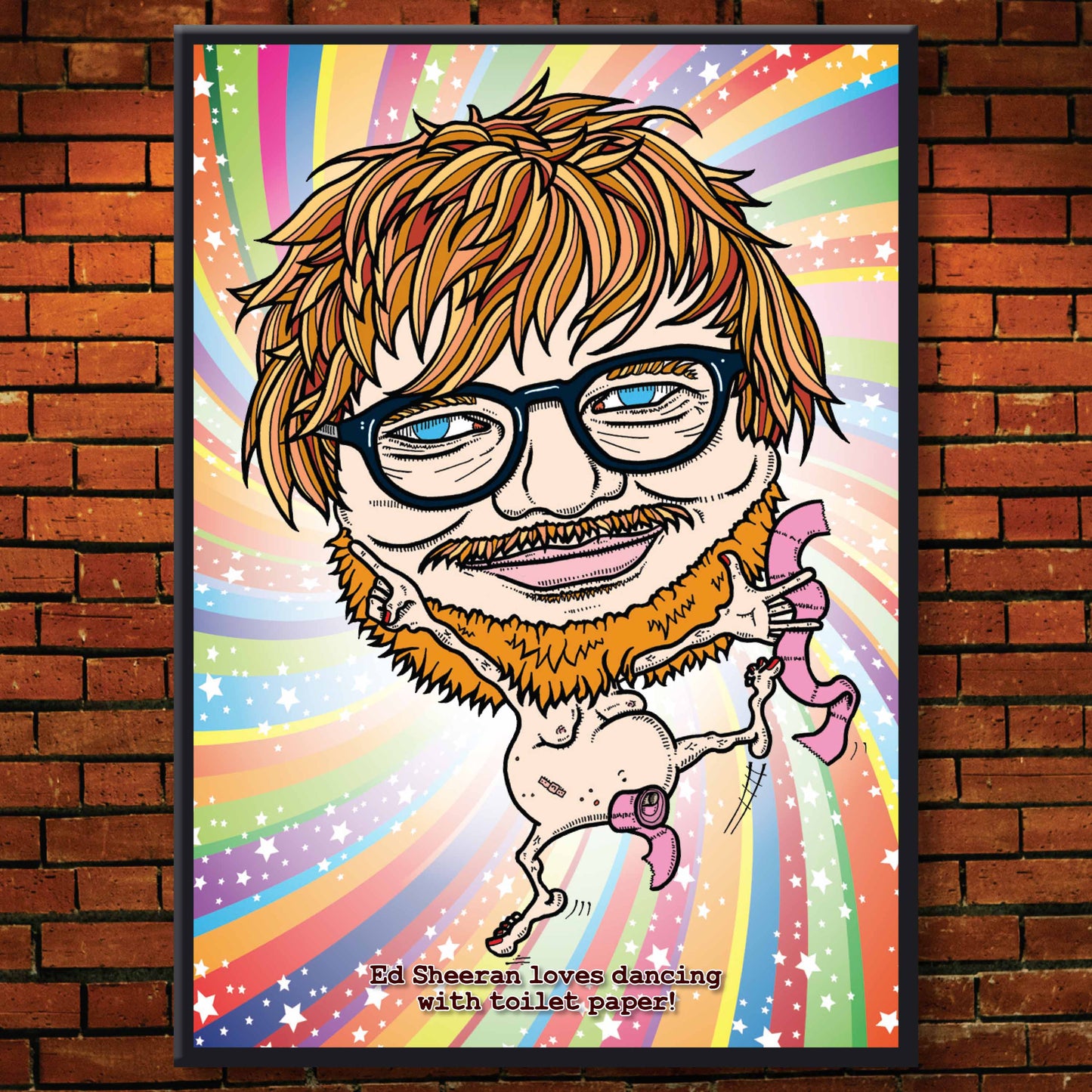 Ed Sheeran Pop Plop Art Print