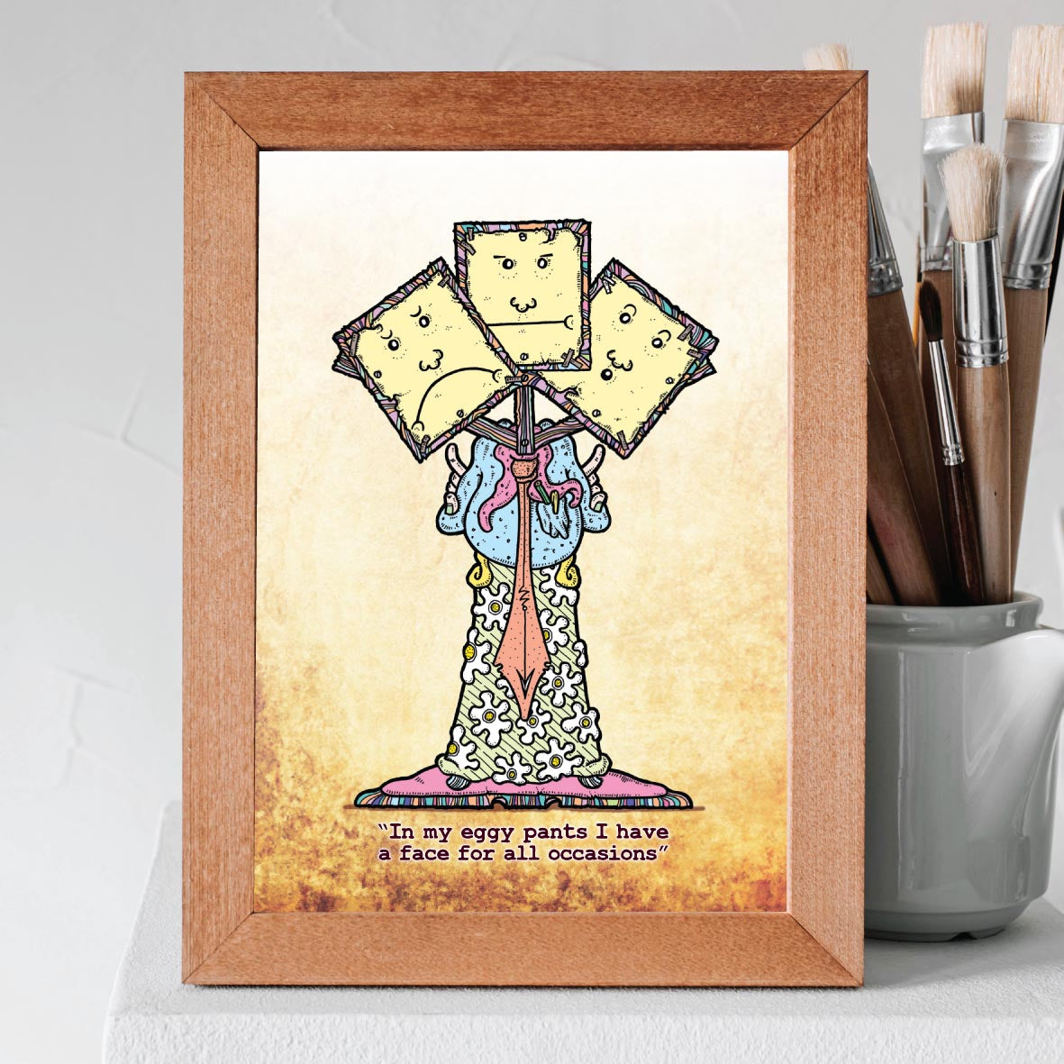 Eggy Pants Art Print