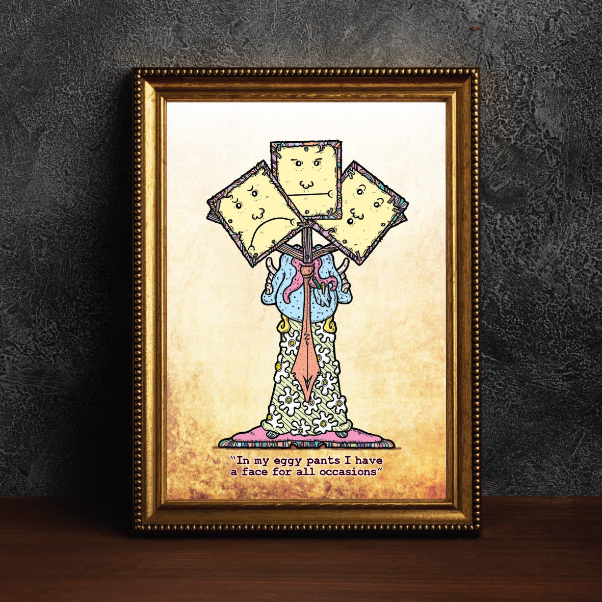 Eggy Pants Art Print