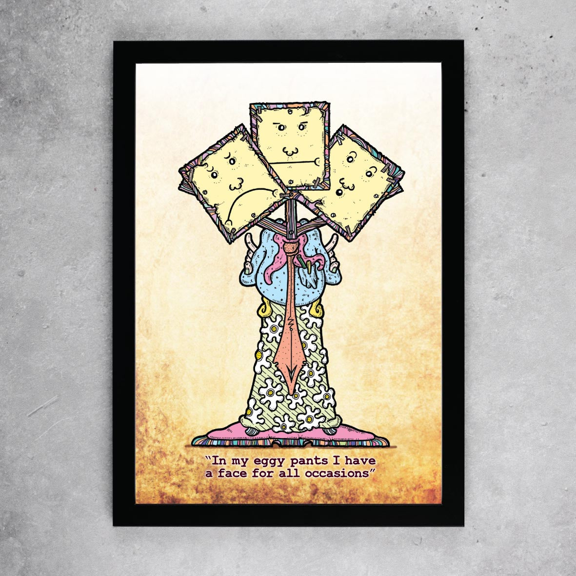 Eggy Pants Art Print
