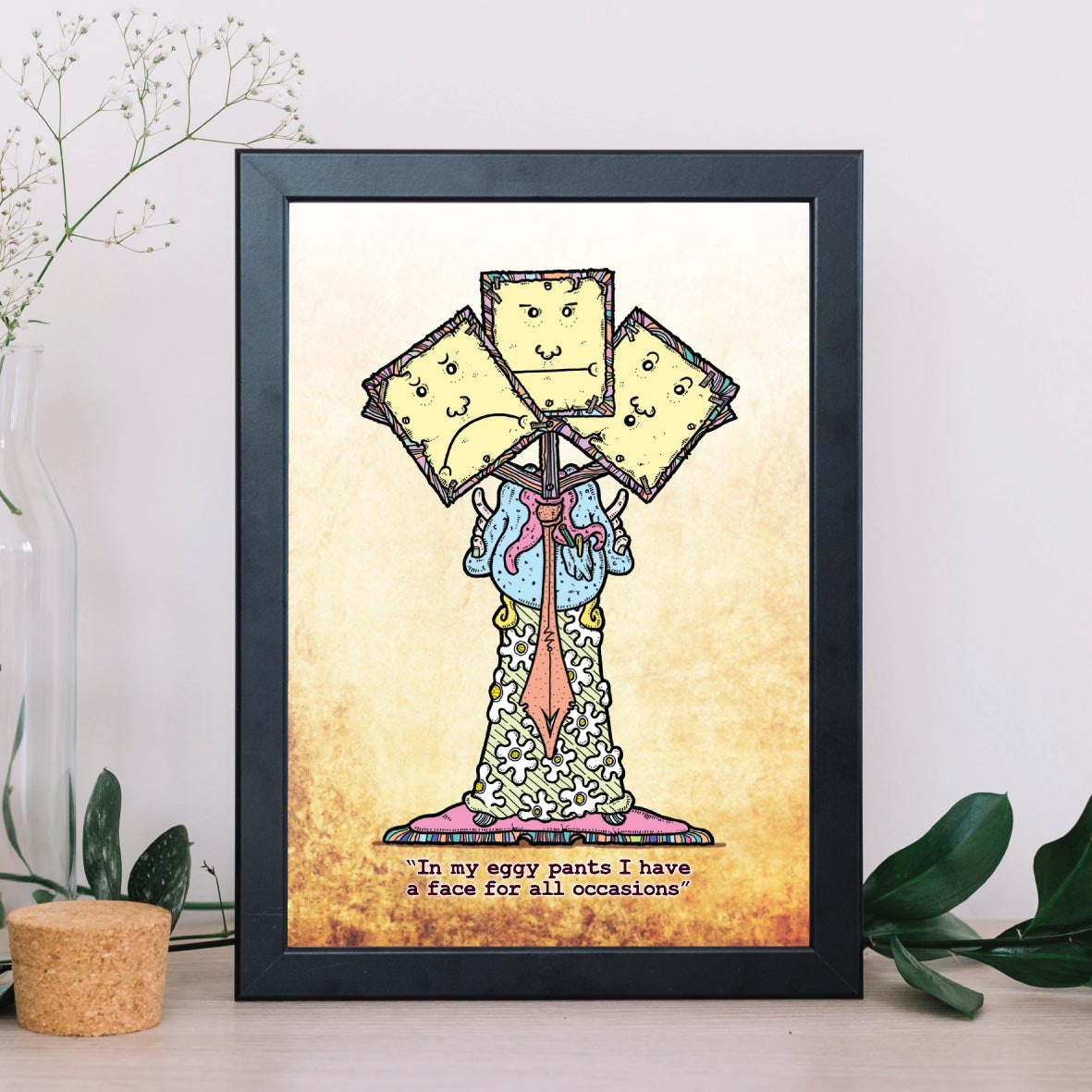 Eggy Pants Art Print