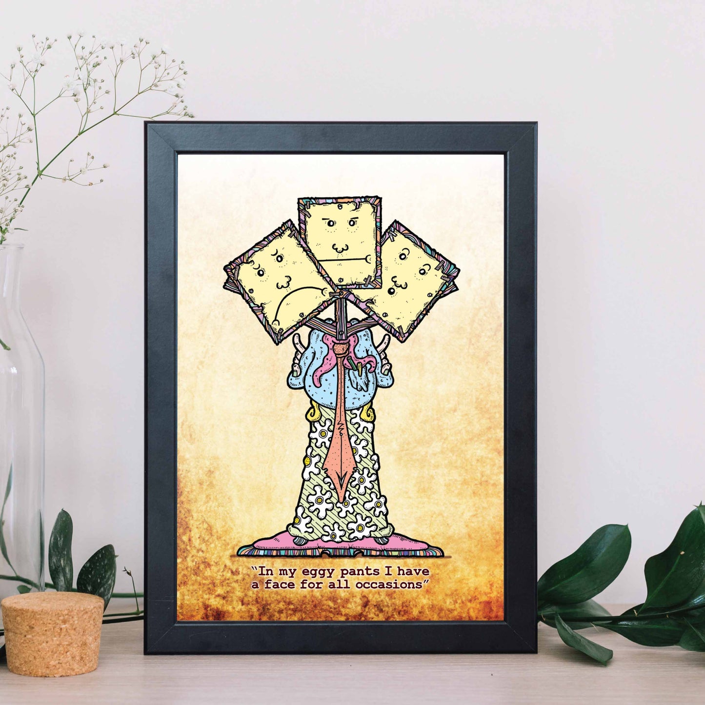 Eggy Pants Art Print