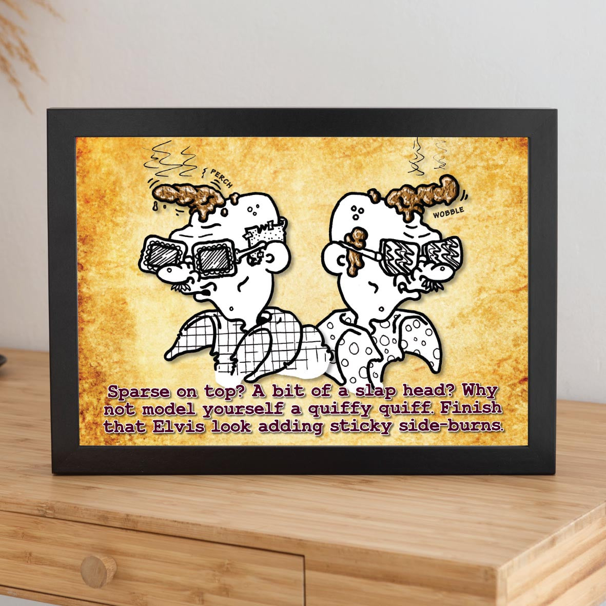 Elvis Tribute Look Cartoon Art Print