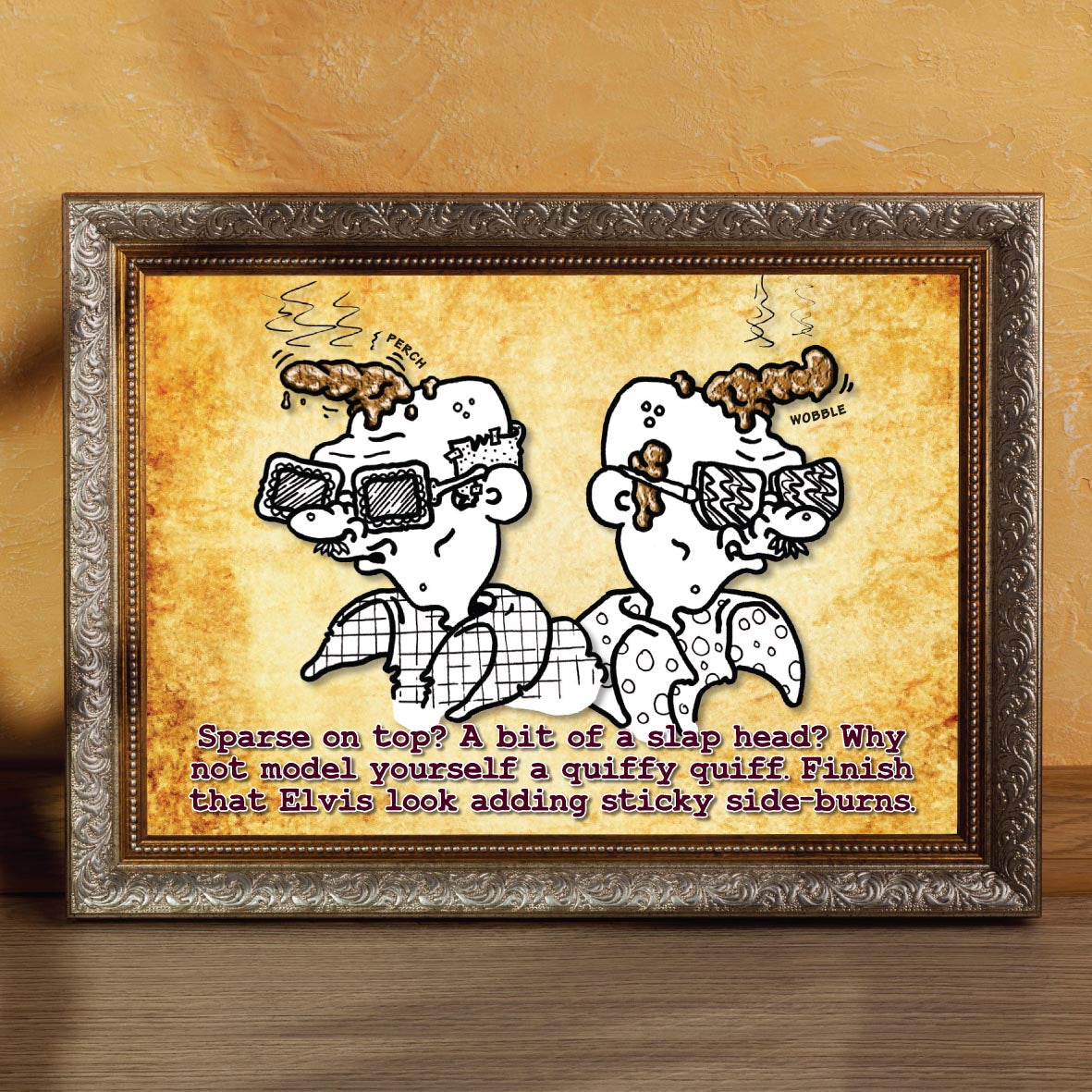 Elvis Tribute Look Cartoon Art Print