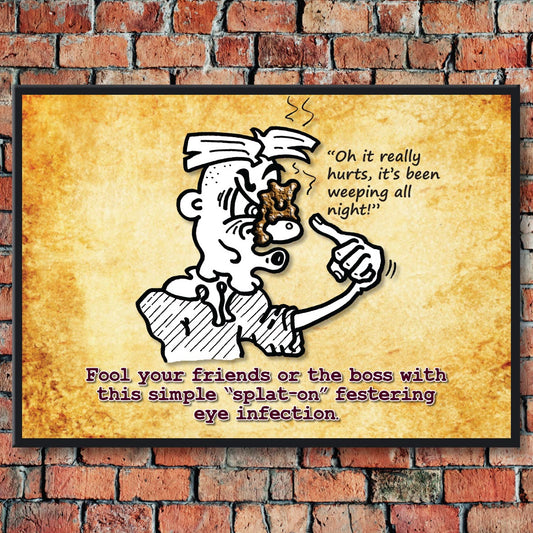 Eye Infection Cartoon Art Print