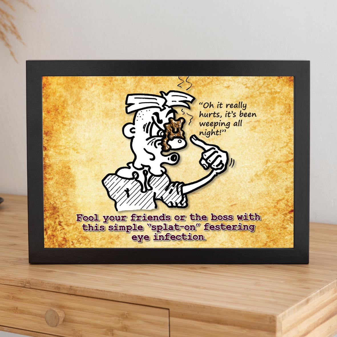 Eye Infection Cartoon Art Print