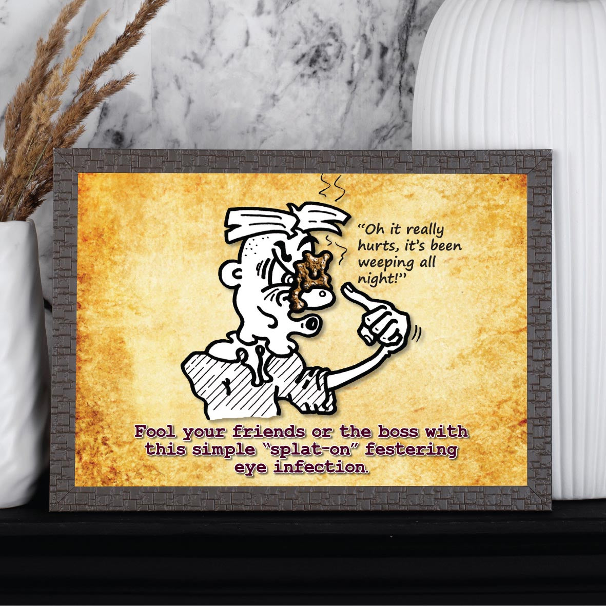 Eye Infection Cartoon Art Print