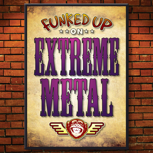 Extreme Metal Art Print / Poster / Birthday Card / Greetings Card