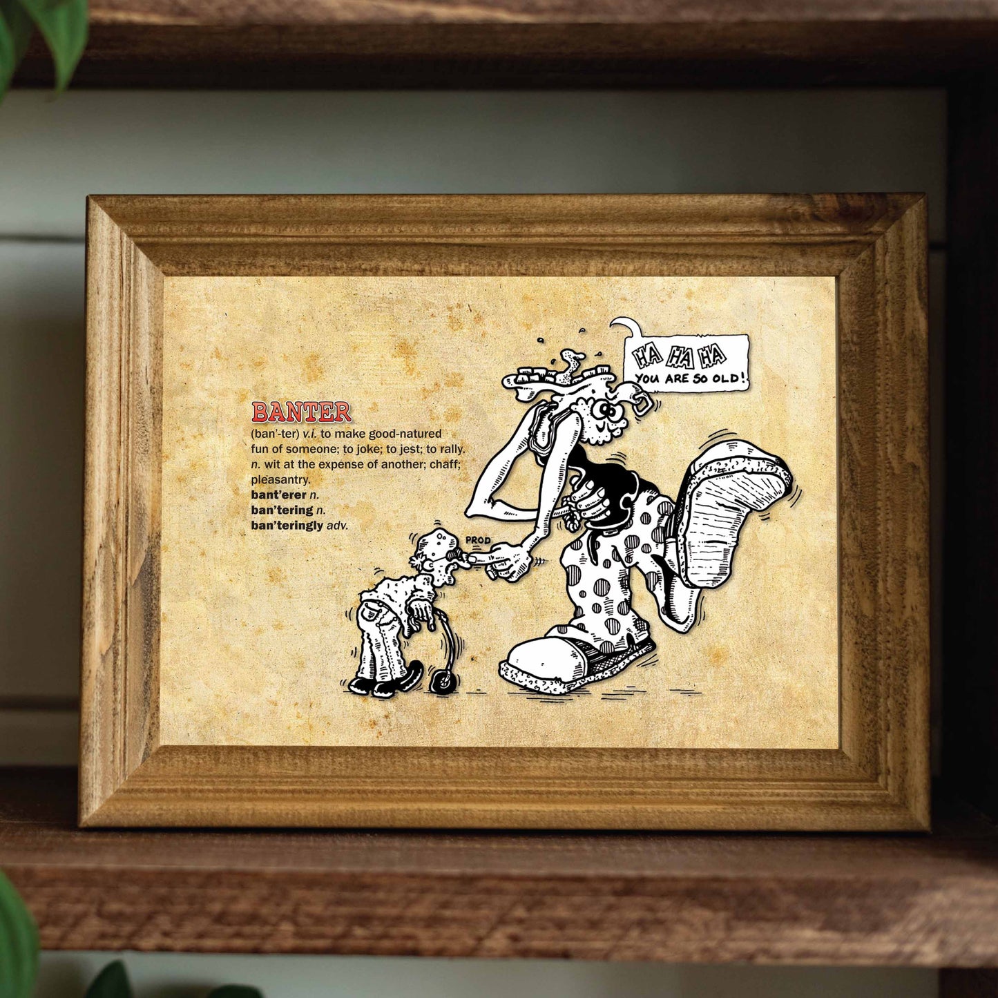 Banter Cartoon Art Print