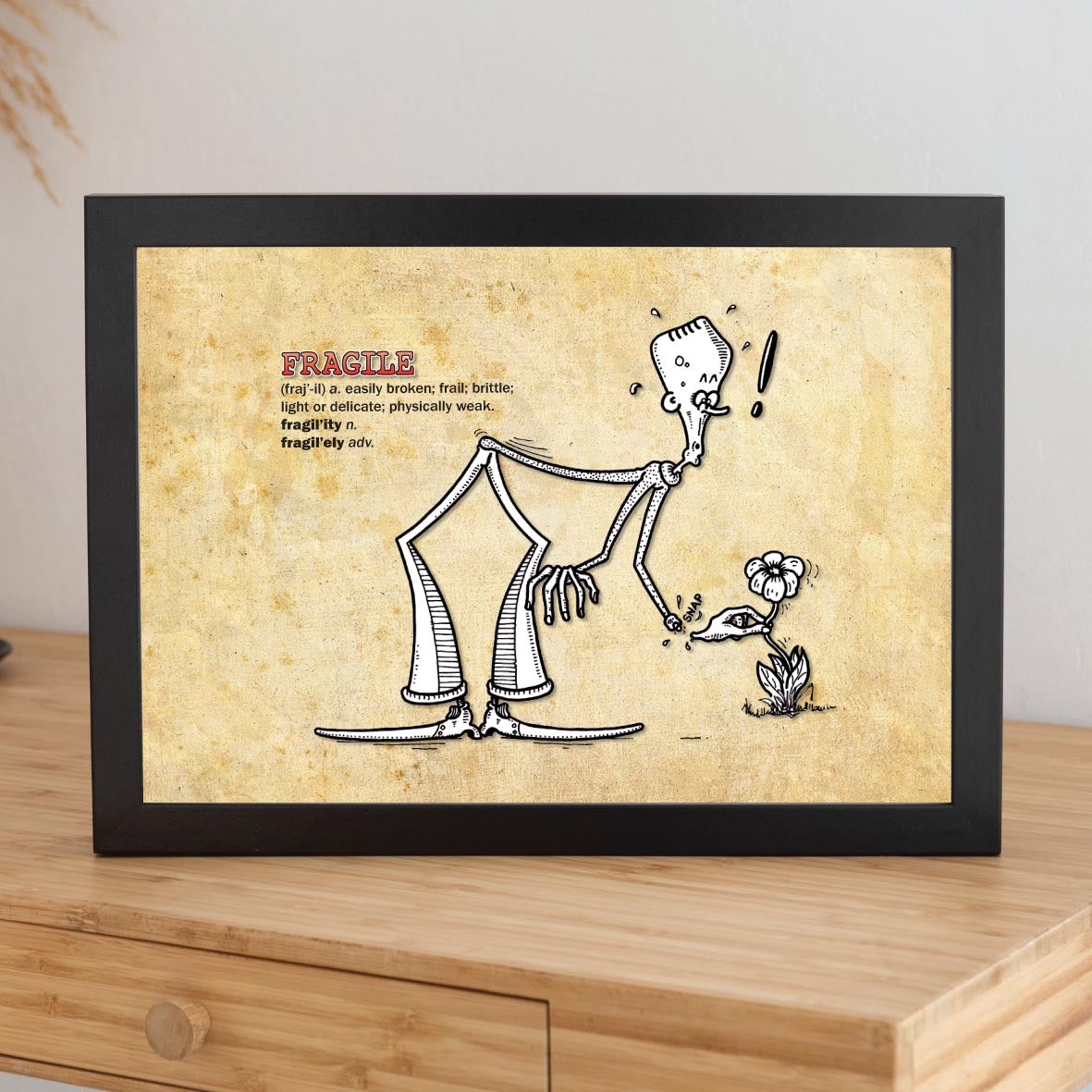 Fragile Cartoon Art Print