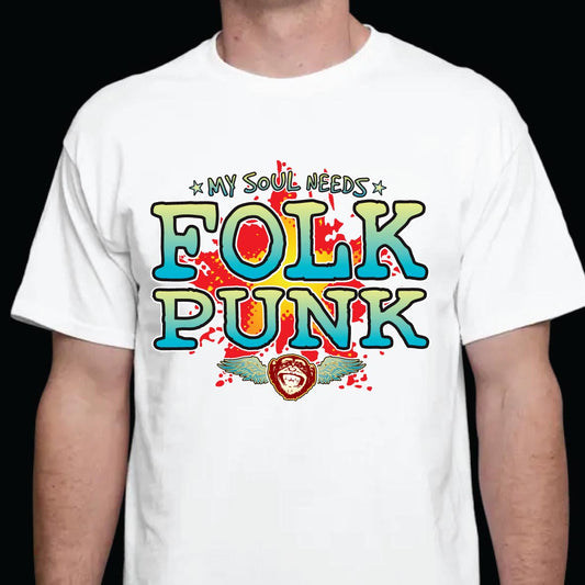 Folk Punk Cotton T-Shirt