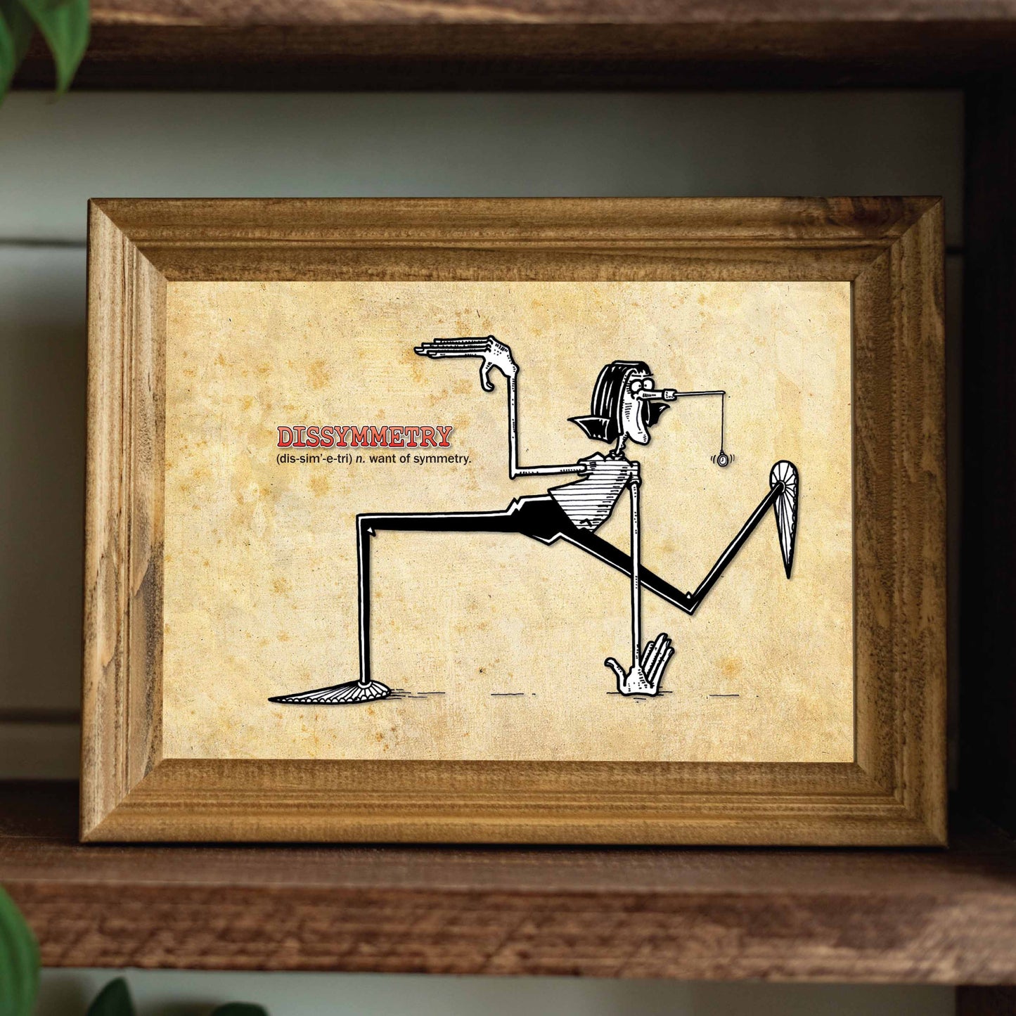 Dissymmetry Cartoon Art Print