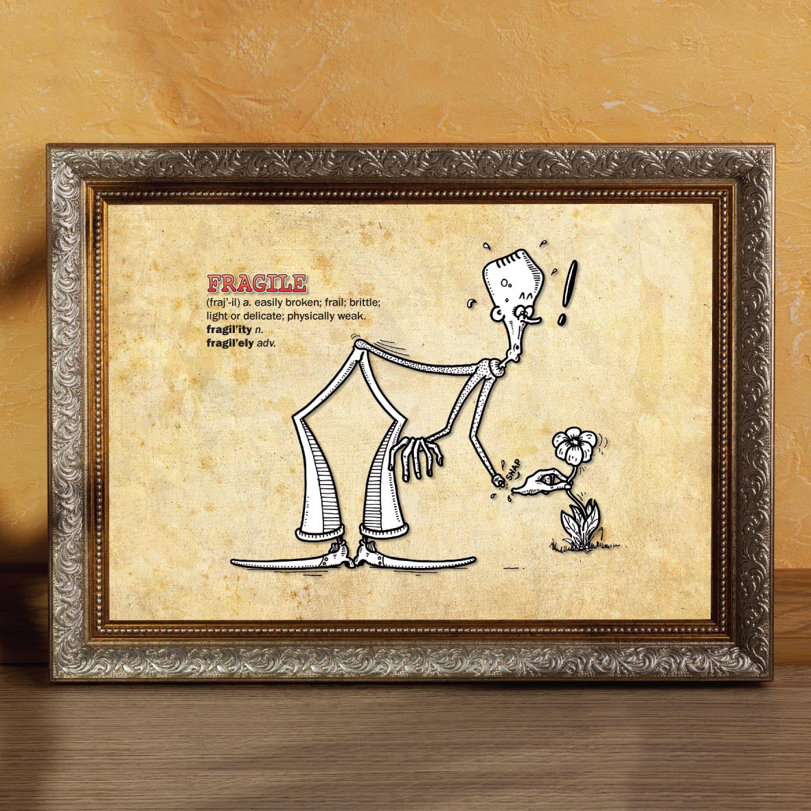 Fragile Cartoon Art Print