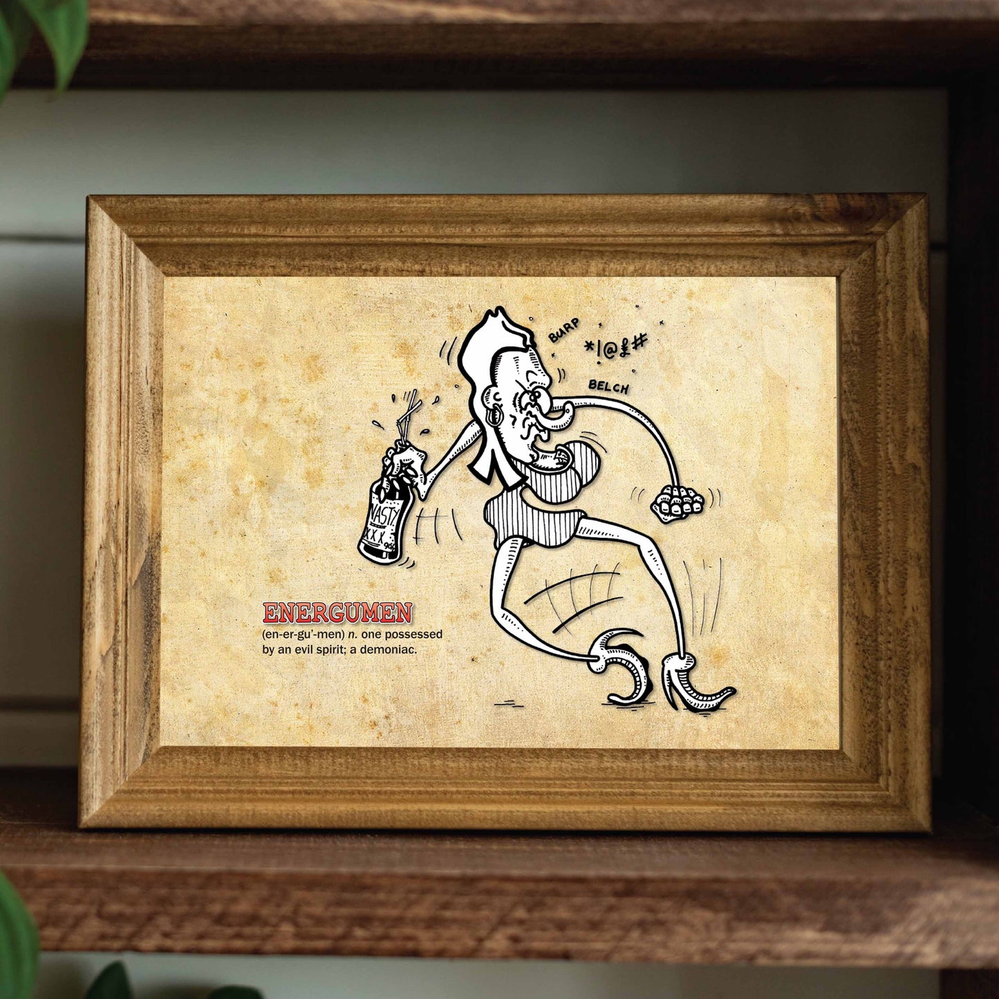 Energumen Cartoon Art Print