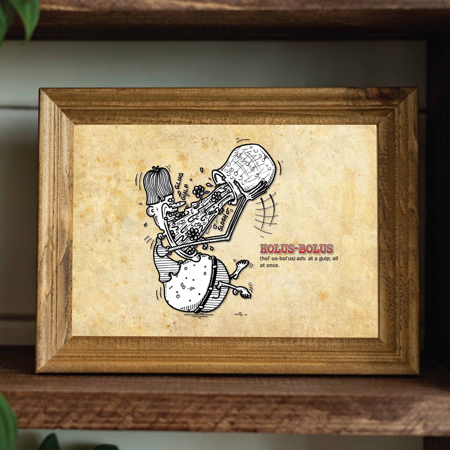 Holus-Bolus Cartoon Art Print