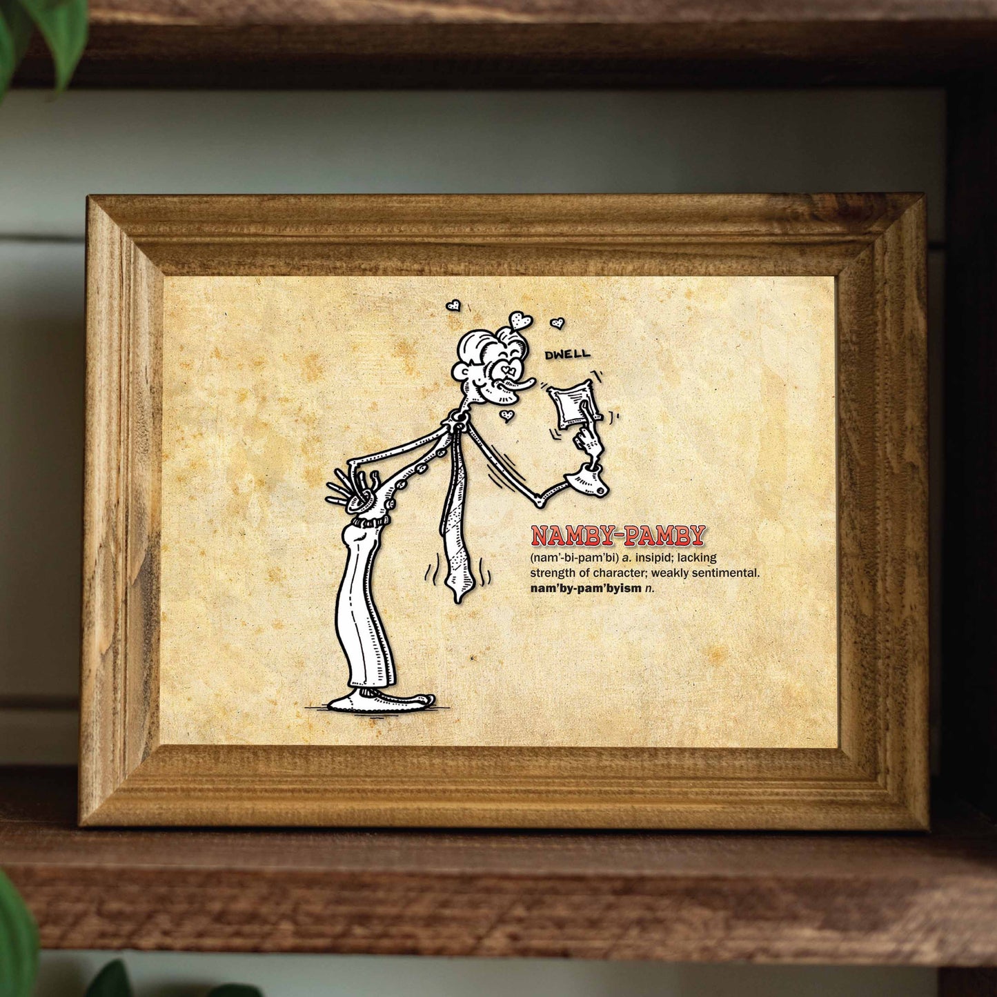 Namby-Pamby Cartoon Art Print