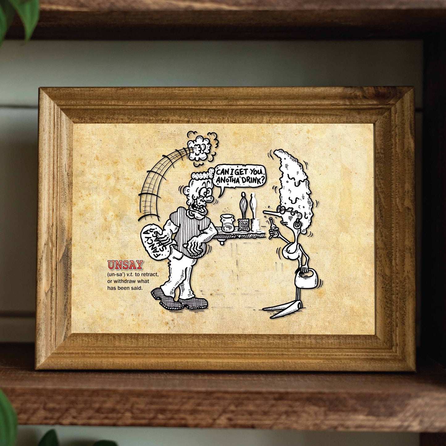 Unsay Cartoon Art Print