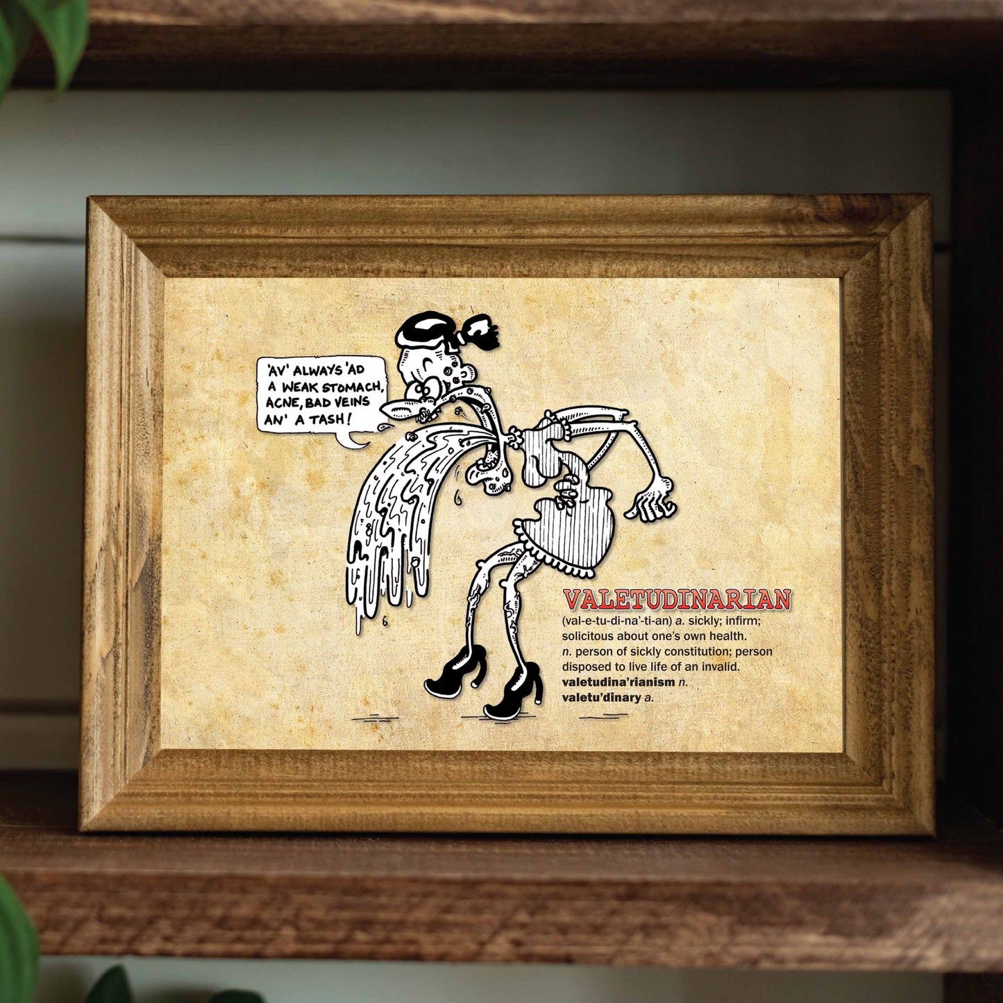 Valetudinarian Cartoon Art Print