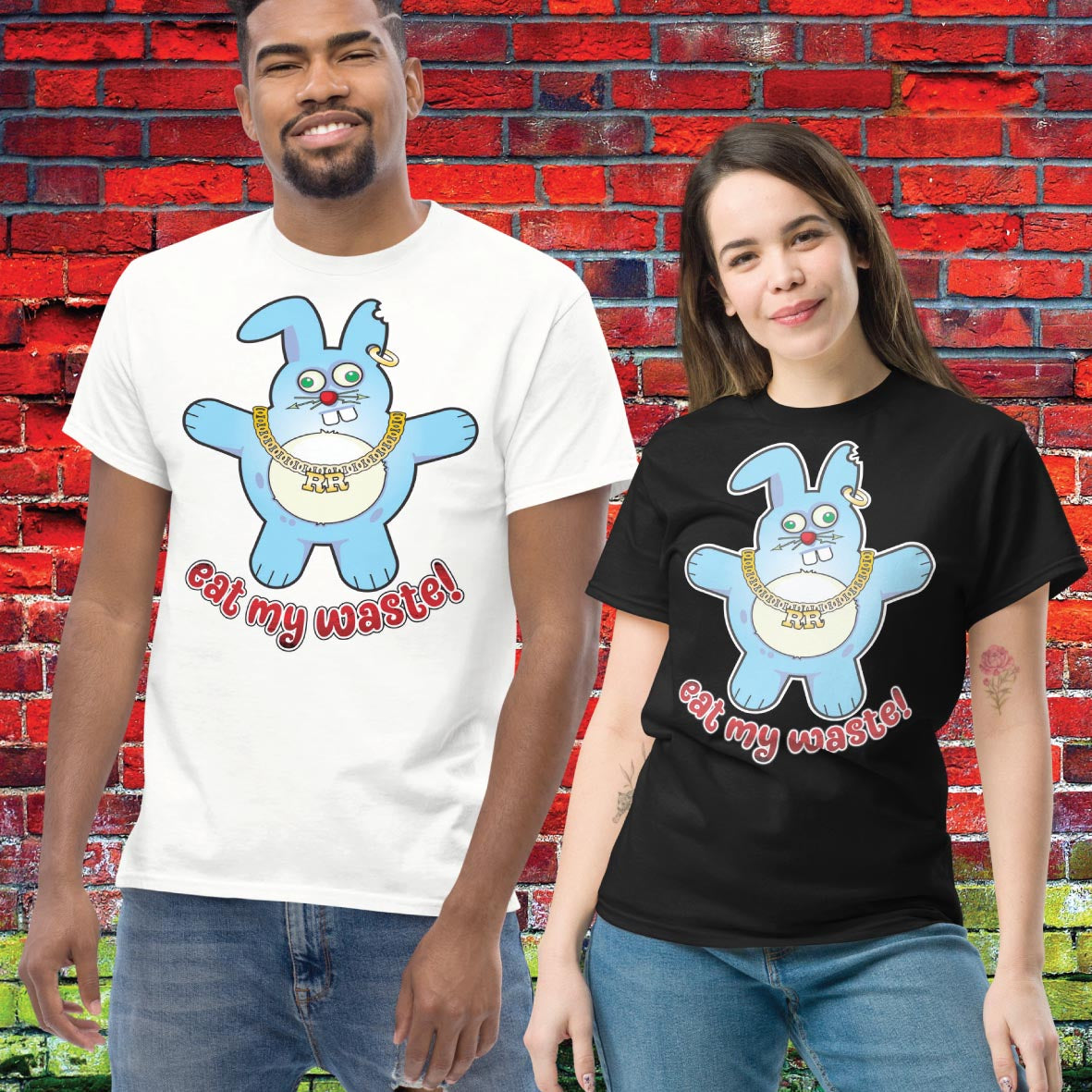 Rude Rabbit Funny Slogan Unisex Tee