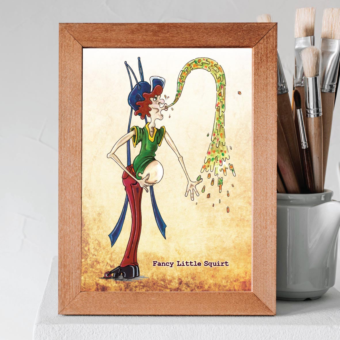 Fancy Little Squirt Art Print
