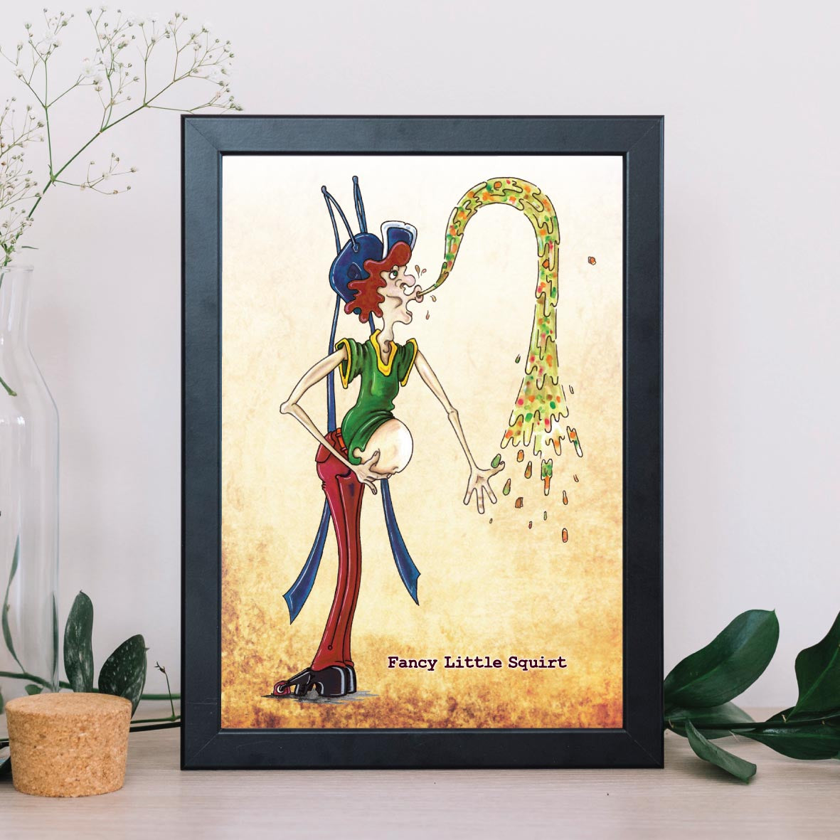 Fancy Little Squirt Art Print