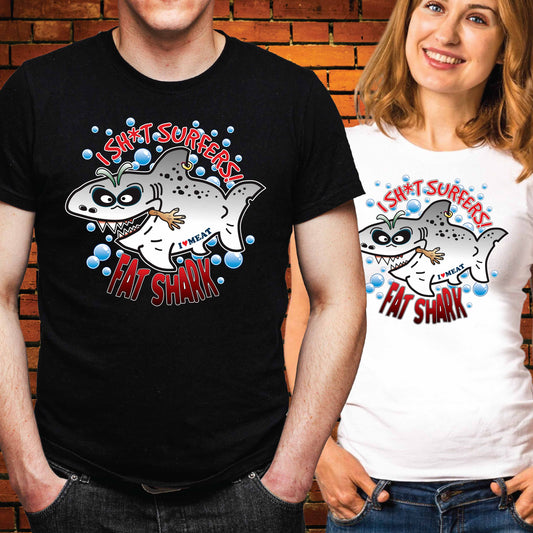 Fat Shark Funny Cotton T-Shirt