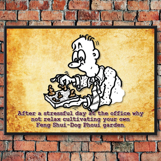 Feng Shui Cartoon Art Print