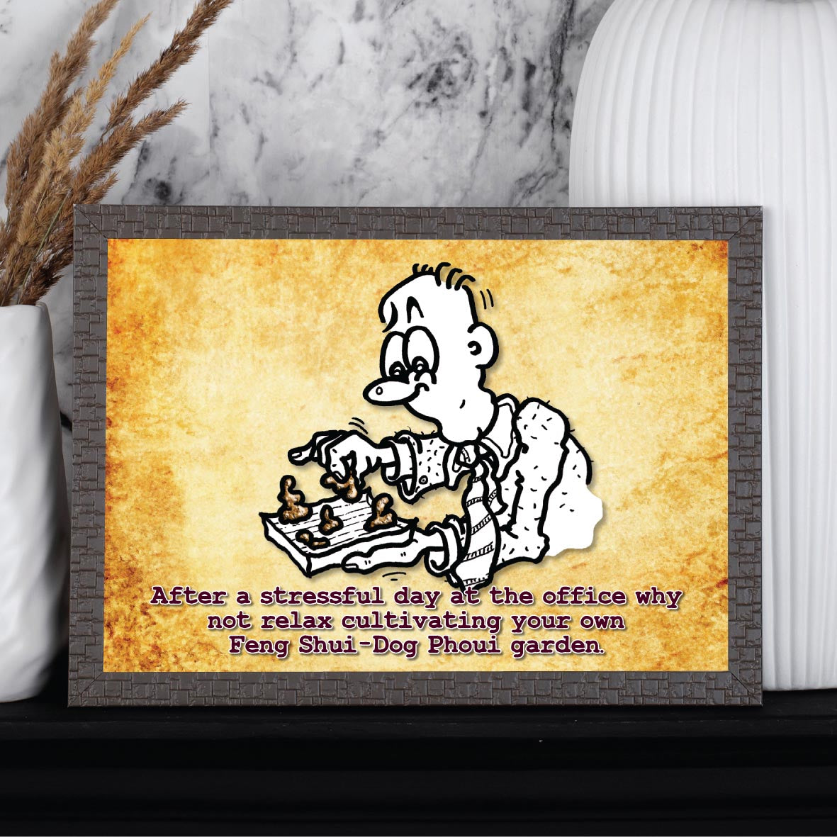 Feng Shui Cartoon Art Print