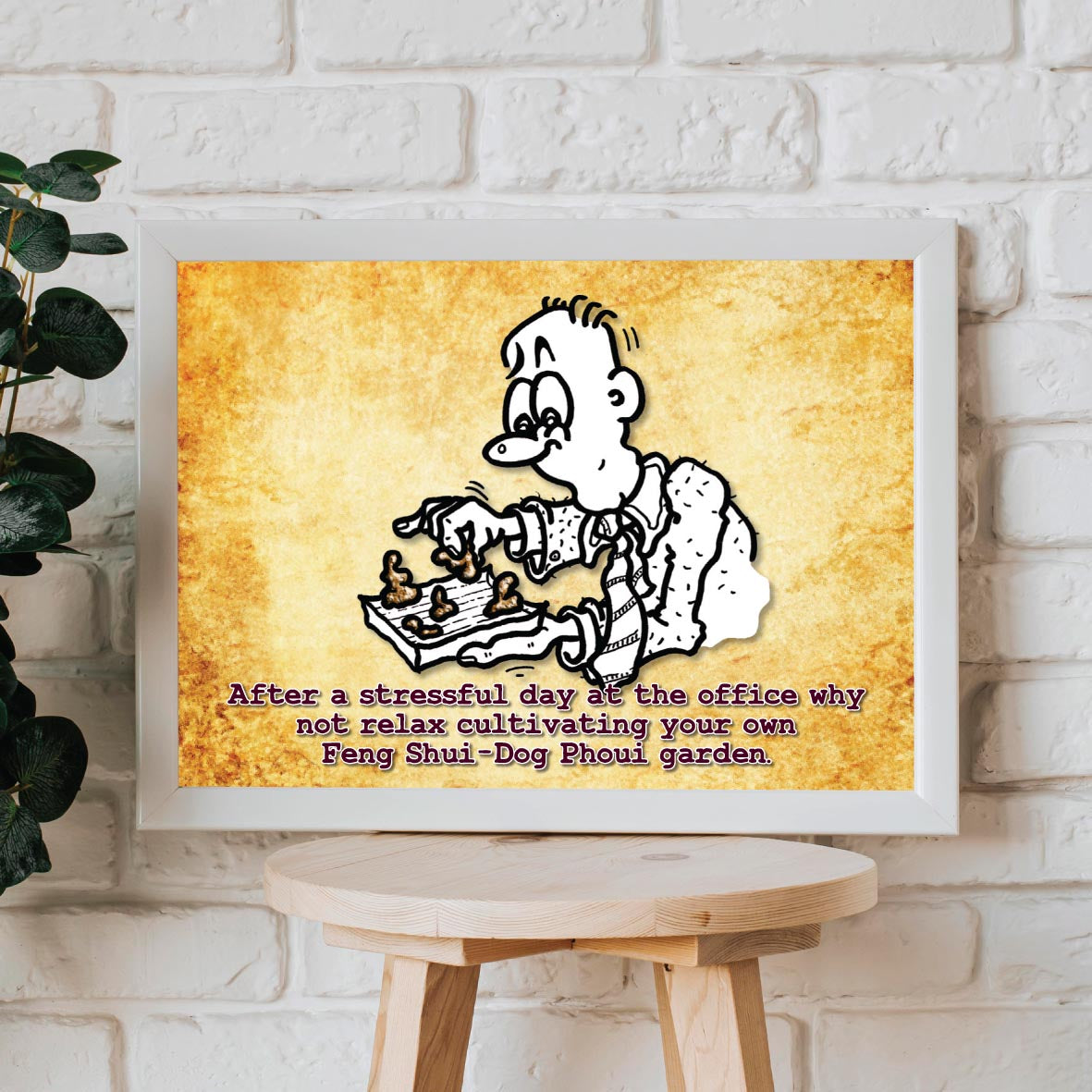 Feng Shui Cartoon Art Print