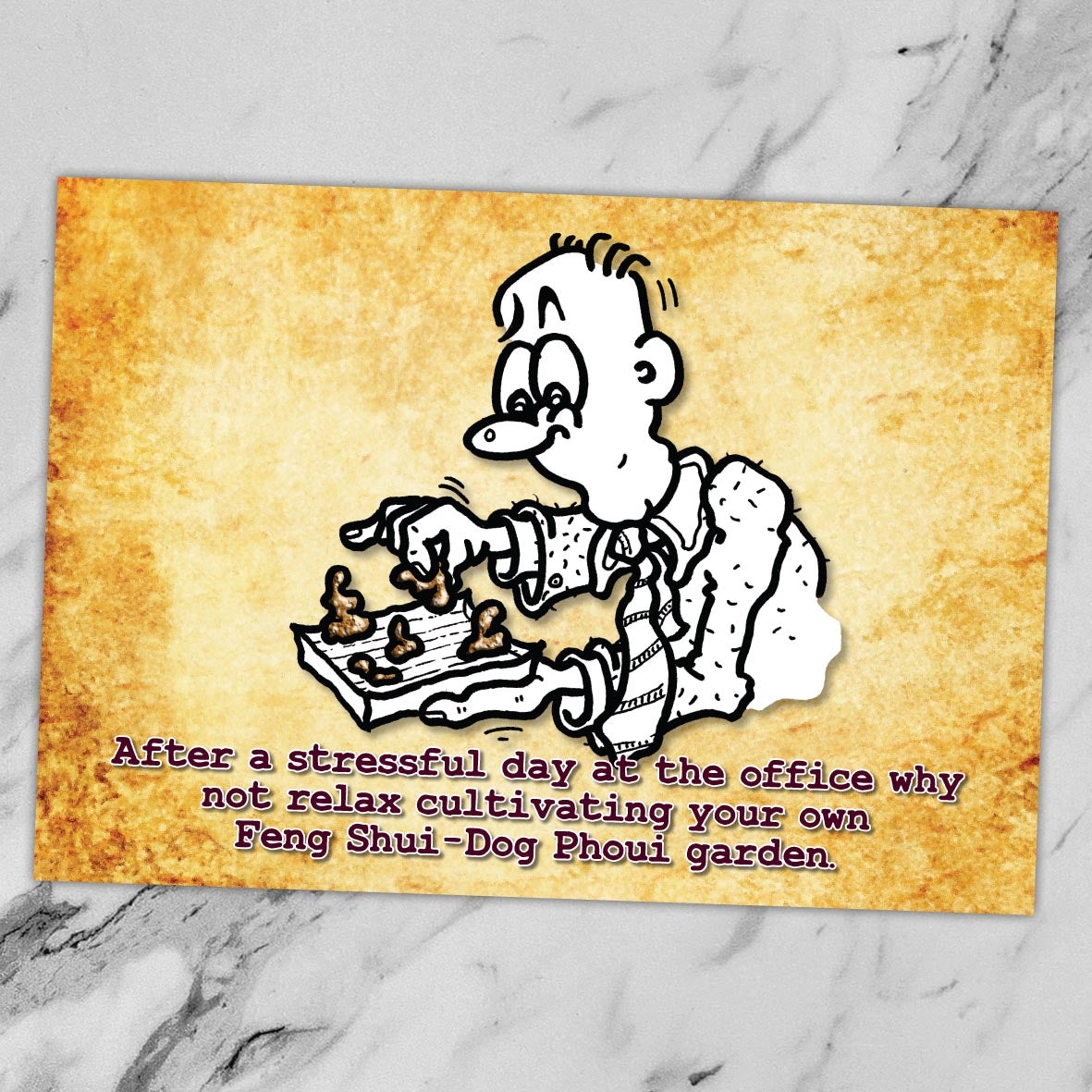 Feng Shui Cartoon Art Print