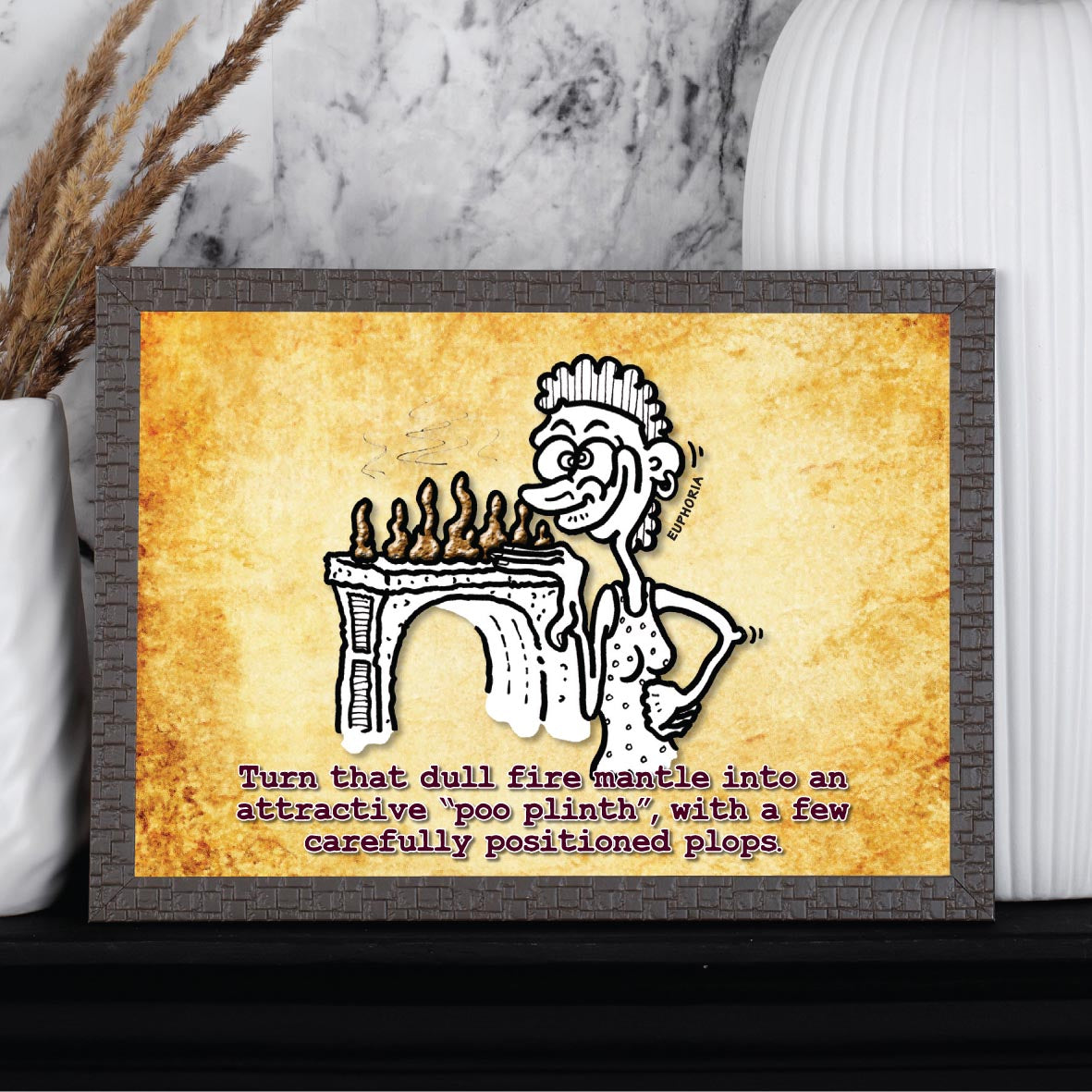 Fine Fire Mantle Tat Cartoon Art Print