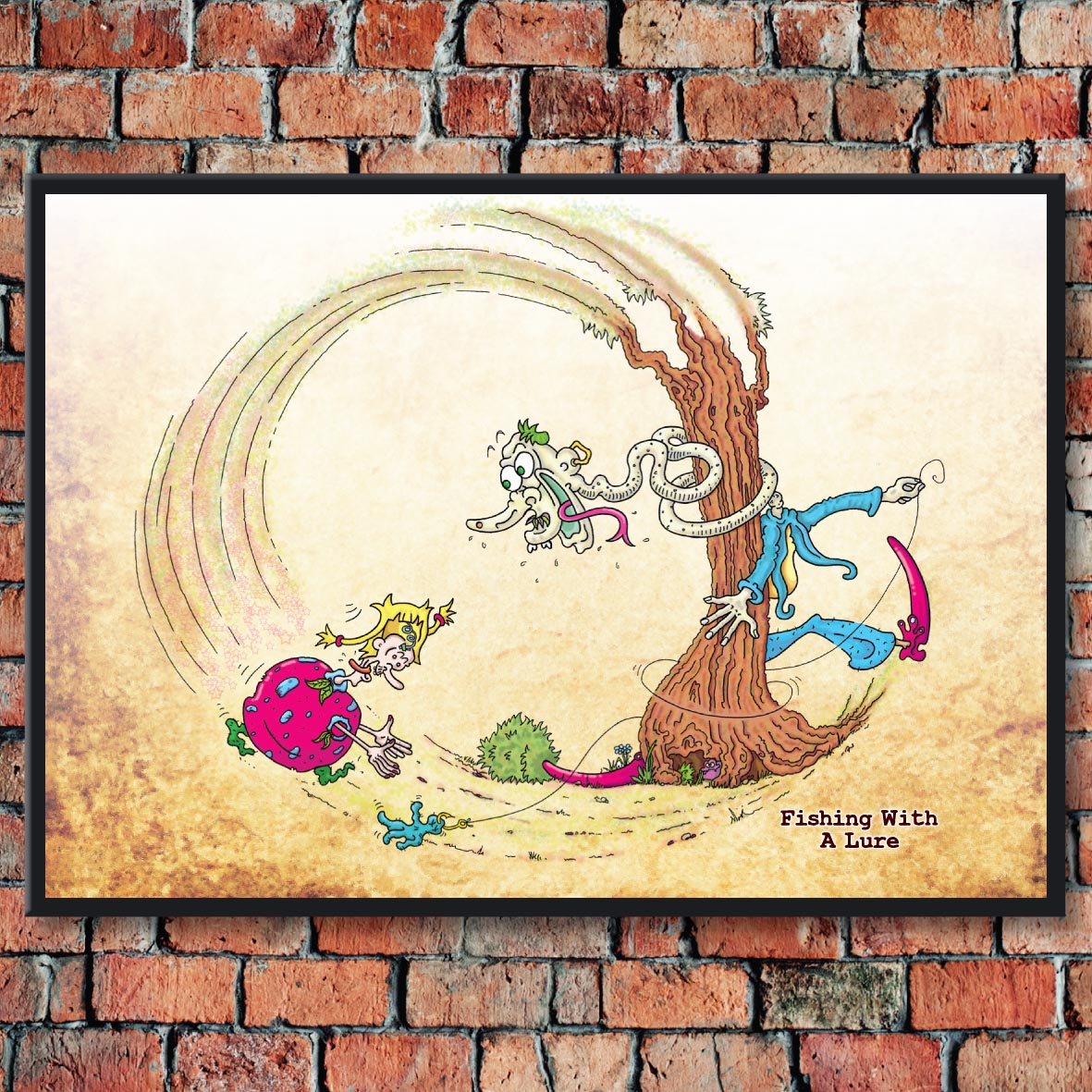 Gone Fishing Art Print