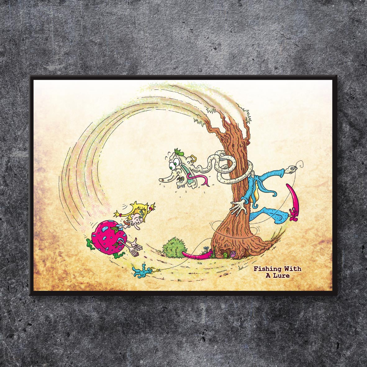 Gone Fishing Art Print