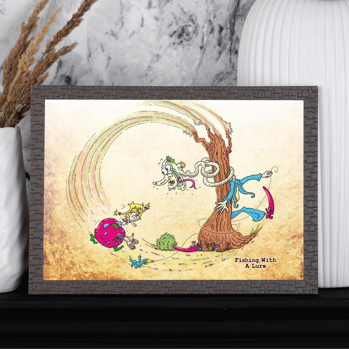 Gone Fishing Art Print
