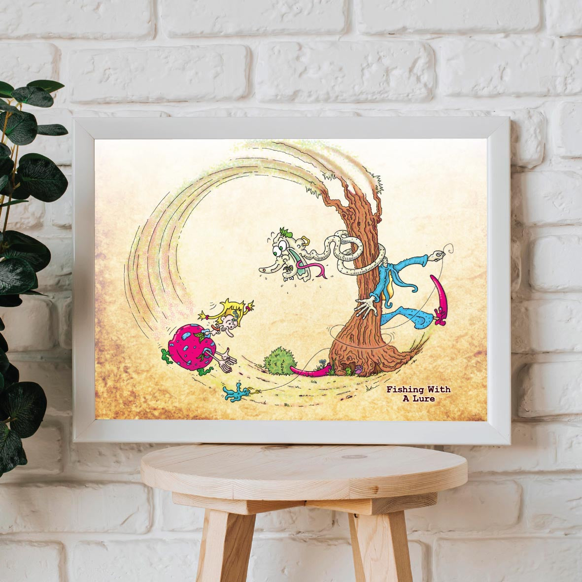 Gone Fishing Art Print